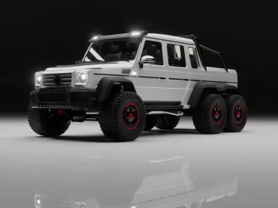 Brabus G63 Low-poly 3D model