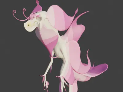 Orchid monster 3D model