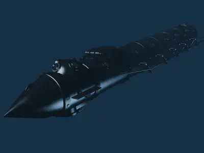 Alligator submarine 3D model