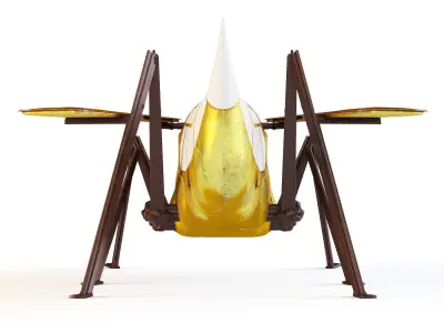 Bar table Locust 3D model