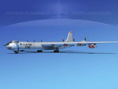 Convair B-36G Peacemaker V05 3D model