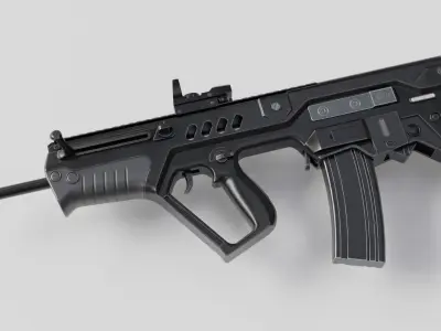 TAR-21 or Fort-221 Low-poly 3D model