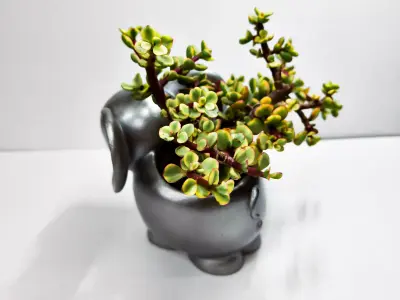 CUTE ELEPHANT PLANTER 3D print model
