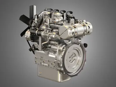  404F-E22TA - 4 Cylinder Diesel Engine  3D model