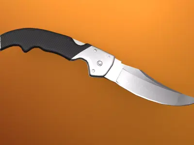 Falchion Knife CS2 Low-poly 3D model