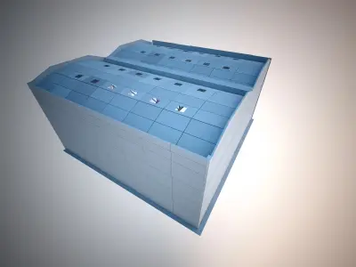 Hangar building 3D model