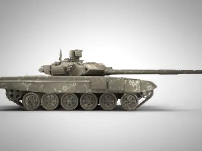 modern tank02 3D model
