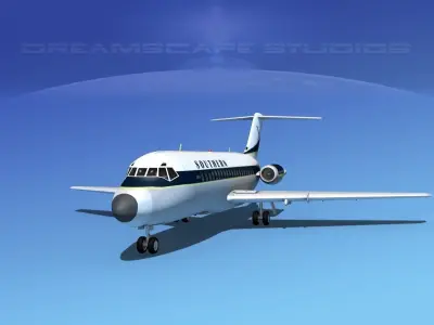 Douglas DC-9-20 Southern Airways 1 3D model
