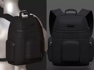 Backpack Camping Generic military combat  Low-poly 3D model