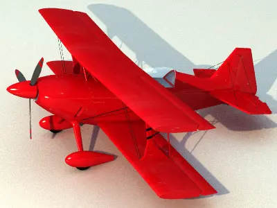 Pitts Custon Aerobatic Plane 3D model