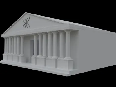 temple greek Free 3D model