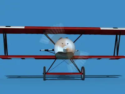 Fokker D-VI V06 3D model