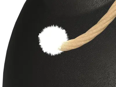 Rounded Bomb Low-poly 3D model