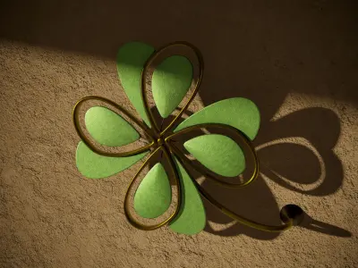 Clover Wall Decor Free 3D model