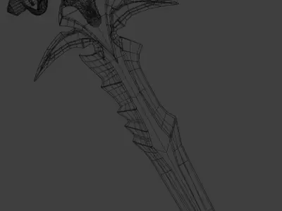 Frostmourne Free low-poly 3D model