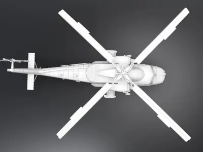 Kaman Sh2G Super Seasprite scale model 3D print model