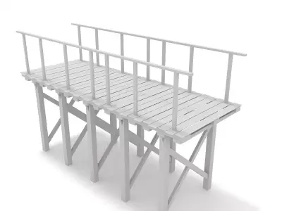 White Bridge 3D model