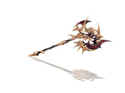 Sacred Axe Low-poly 3D model