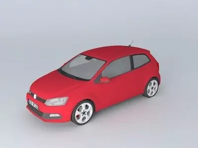 Volkswagen Polo GTI Mk5 Typ 6R 2012 Free 3D model
