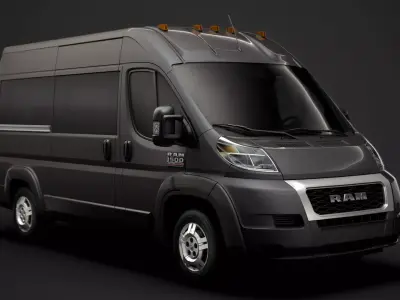 Ram Promaster Window Van 1500 HR 136WB 2020 3D model
