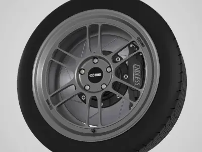 Enkei Performance RPF01 Rim 3D model