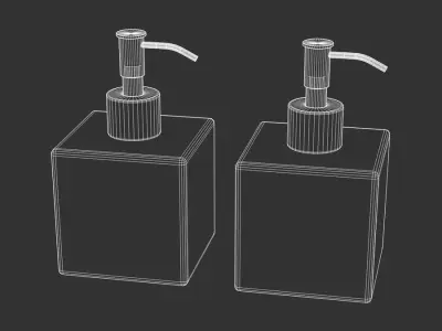  Bathroom Soap Dispenser Set Models, Black &amp; White 