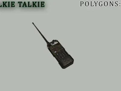 Military Communication Kit Lowpoly Free low-poly 3D model