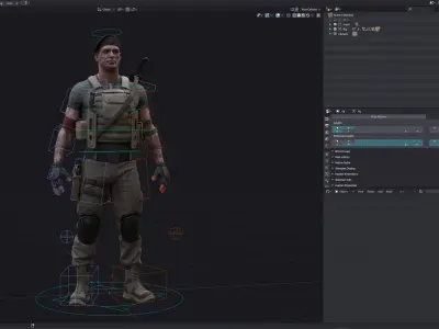 Soldier 3D model get