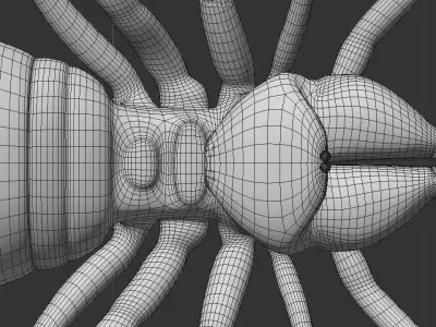 Monstrous Solifugae Low-poly 3D model