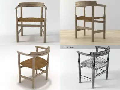PP62 hans jrgensen chair Free 3D model