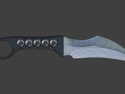 Knife ZU Bladeworx  Low-poly 3D model