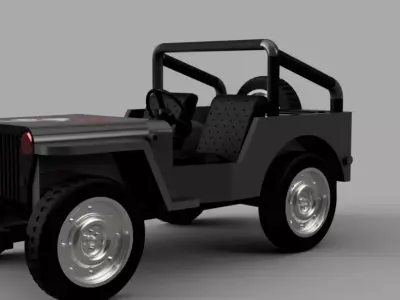  FUSION360 STYLIZED JEEP CGI READY OFFROAD VEHICLE 3D MODEL 3D model