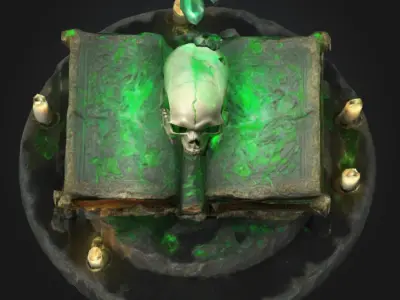 Codex of Eternal Shadows Free low-poly 3D model