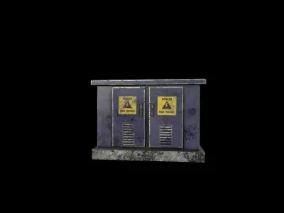  Fuse Box Low-poly 3D model