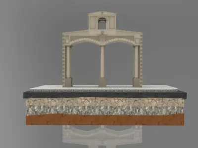 Old Istanbul City Building 010 3D model