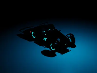 1961 classic sports car Free low-poly 3D model