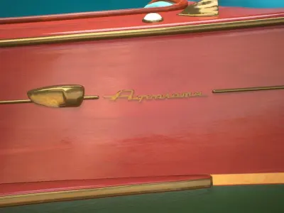 Riva Aquarama Runabout PBR Low-poly 3D model