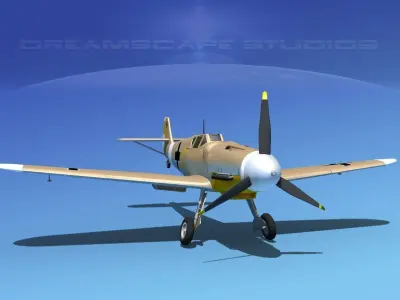 Messerschmitt BF-109 V04 3D model