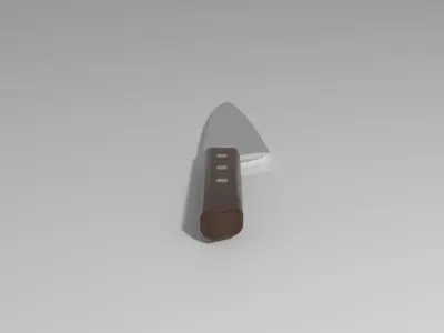 Kitchen Chefs Knife Free low-poly 3D model