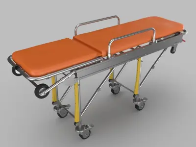 Gurney Stretcher 3D model
