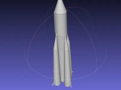 Sputnik Launcher Rocket Printable Model 3D print model