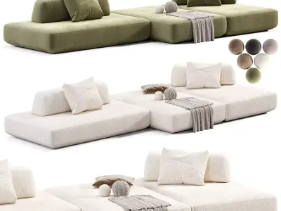 Boca Tommy Sofa Free low-poly 3D model