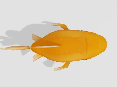 Golden Fish - Hand Painted 3D model