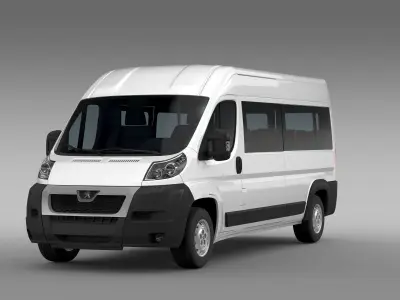 Peugeot Boxer Window Van L3H2 2006-2014 3D model