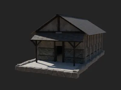 CHURCHES CHAPEL MEDIEVAL FANTASY BUILDING CATHEDRAL COLLECTION Low-poly 3D model