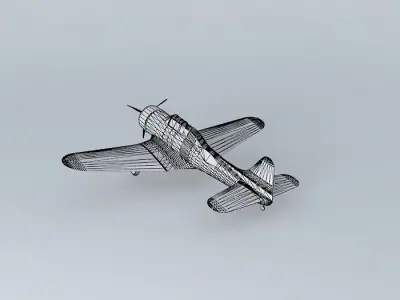 Douglas SBD Free 3D model