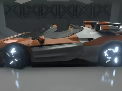 scifi weapon vehicle Low-poly 3D model