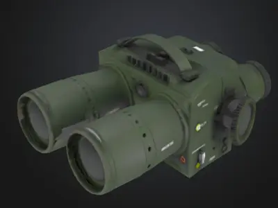 Night Vision Binocular Goggles STL OBJ 3D model
