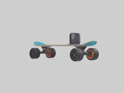 Electric Skateboard M 1 Low-poly 3D model
