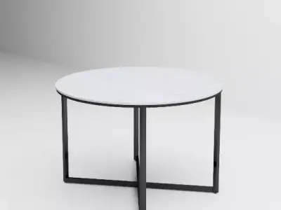 coffee table - marble Free 3D model
